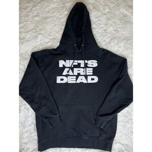 The Hundreds NFTs Are Dead Pullover ABS Adam Bomb Squad Black Hoodie Size Large‎